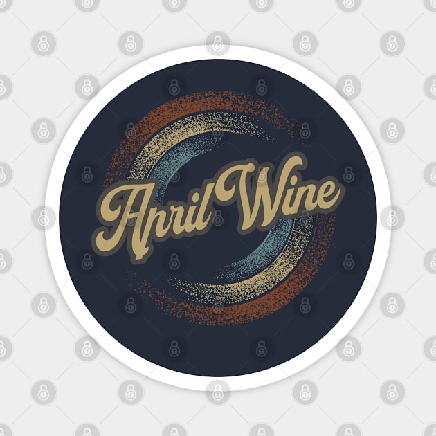 April Wine Circular Fade Magnet by anotherquicksand